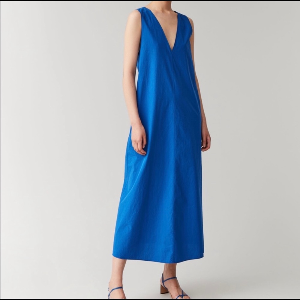 *LAST MARKDOWN* Bright Blue COS Trapeze Midi Dress